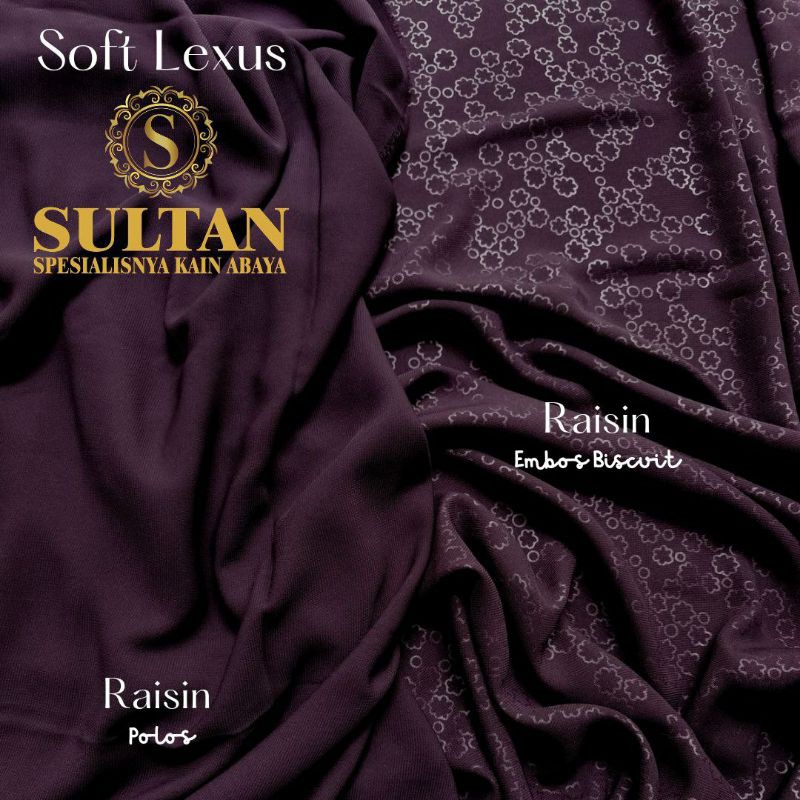 50CM EMBOS BISCUIT SOFT LEXUS RAISIN KAIN SULTAN