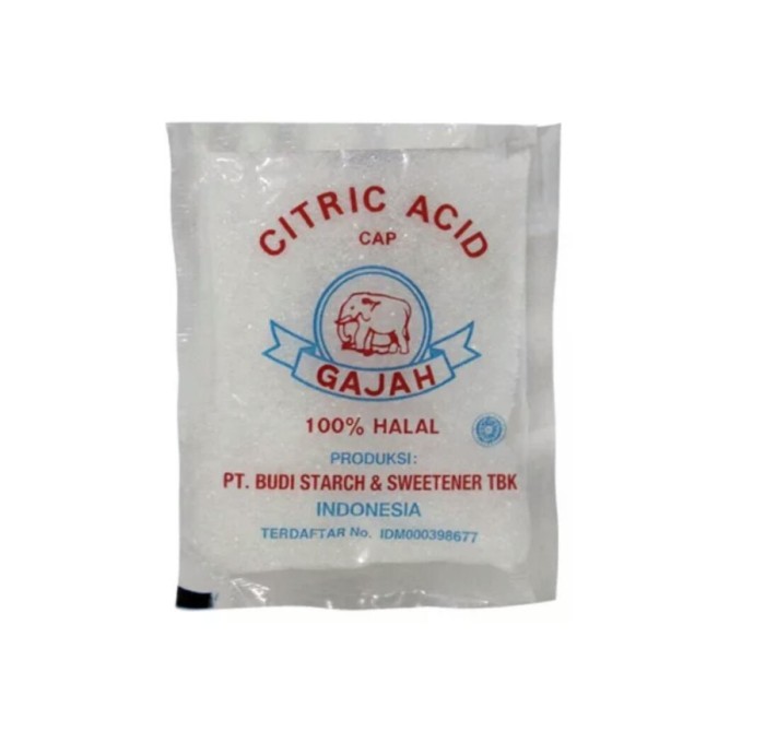 Citrun / Citric Acid cap GAJAH 50gr Asam Sitrat