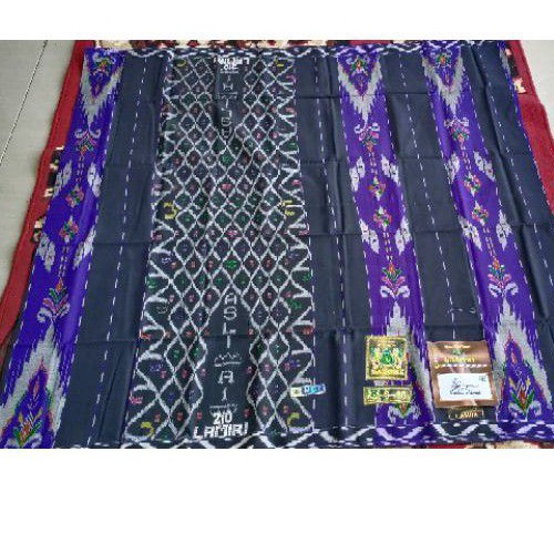 Sarung Lamiri S90 Hitam Mix Ungu