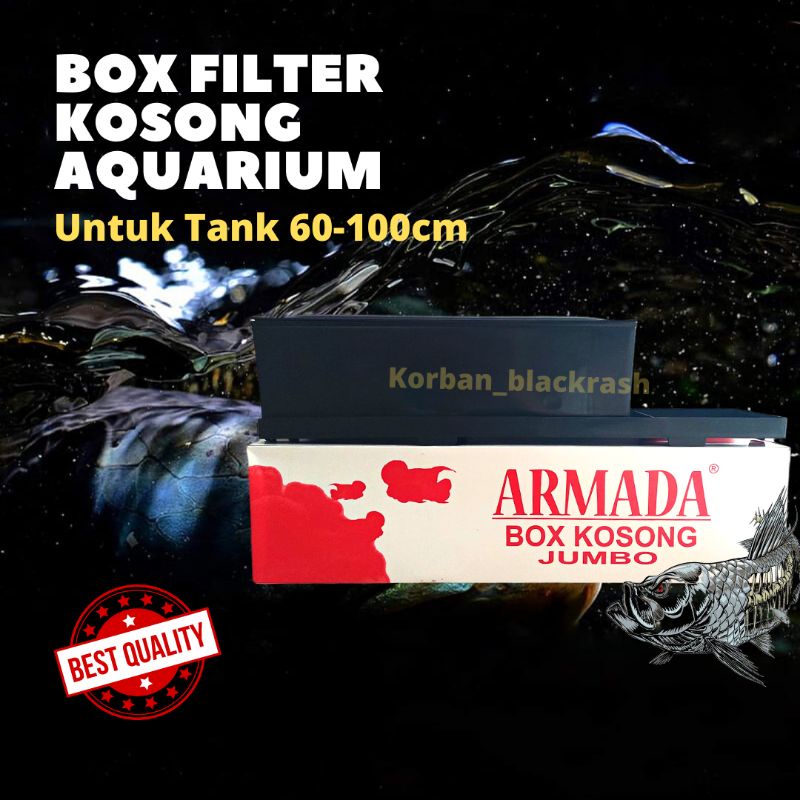 Box Filter Talang Kosong Aquarium Jumbo sedang kecil Akuarium