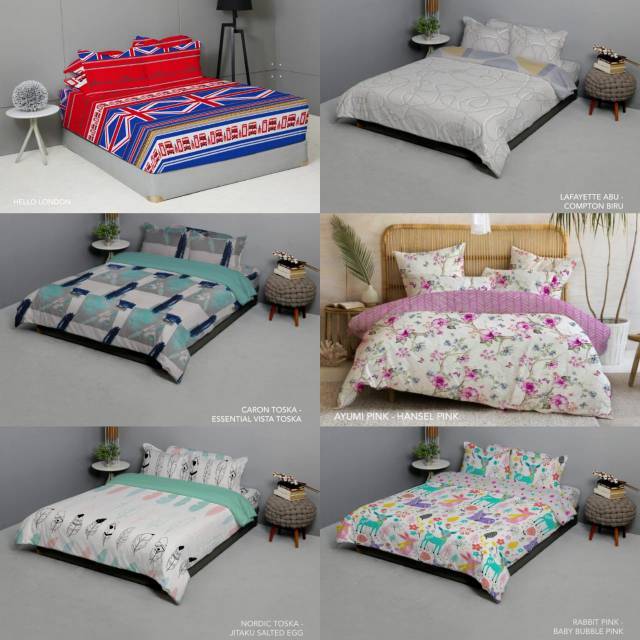 Fullset 120x200 Kingrabbit Ukuran Single King Rabbit Sprei Bedcover Shopee Indonesia