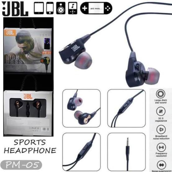 HEADSET EARPHONES HANDSFREE JBL PM 05 HIGH BASS