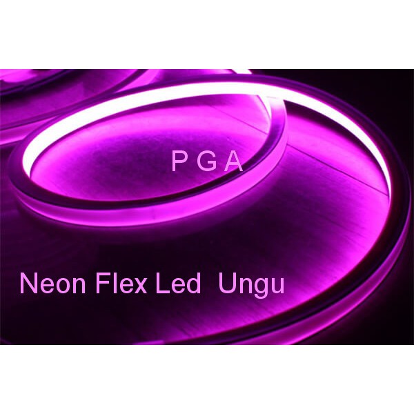 Lampu Neon Flex LED Selang Flexible Sign Strip Fleksibel UNGU PURPLE