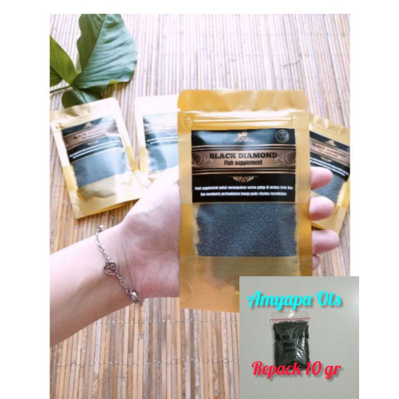 Makanan Ikan Pelet Ikan Black Diamond REPACK 10 GR Mempertegas Bar Menaikan Bunga Pada Maru