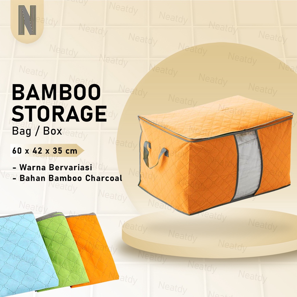 Murah Bamboo Storage Box / Bamboo Storage Bag S002