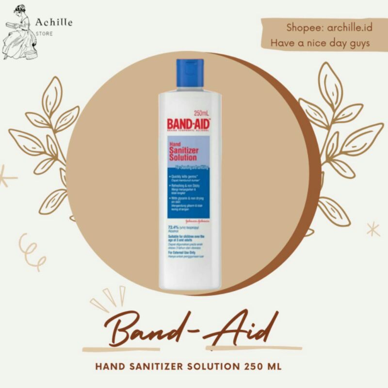 Band-Aid Hand Sanitizer Solution 250 ml