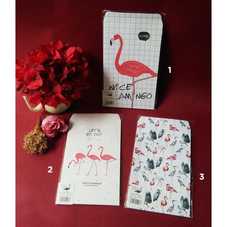 

Kualitas Terbaik Amplop Lebaran / Angpao Wedding Motif Fancy Lebih Besar - Flamingo