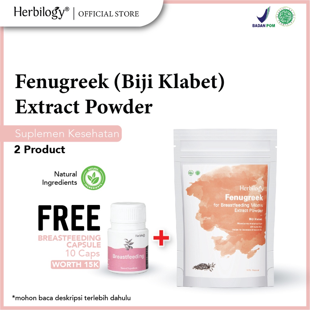 Jual Herbilogy Fenugreek Biji Klabet Extract Powder 100g Indonesia