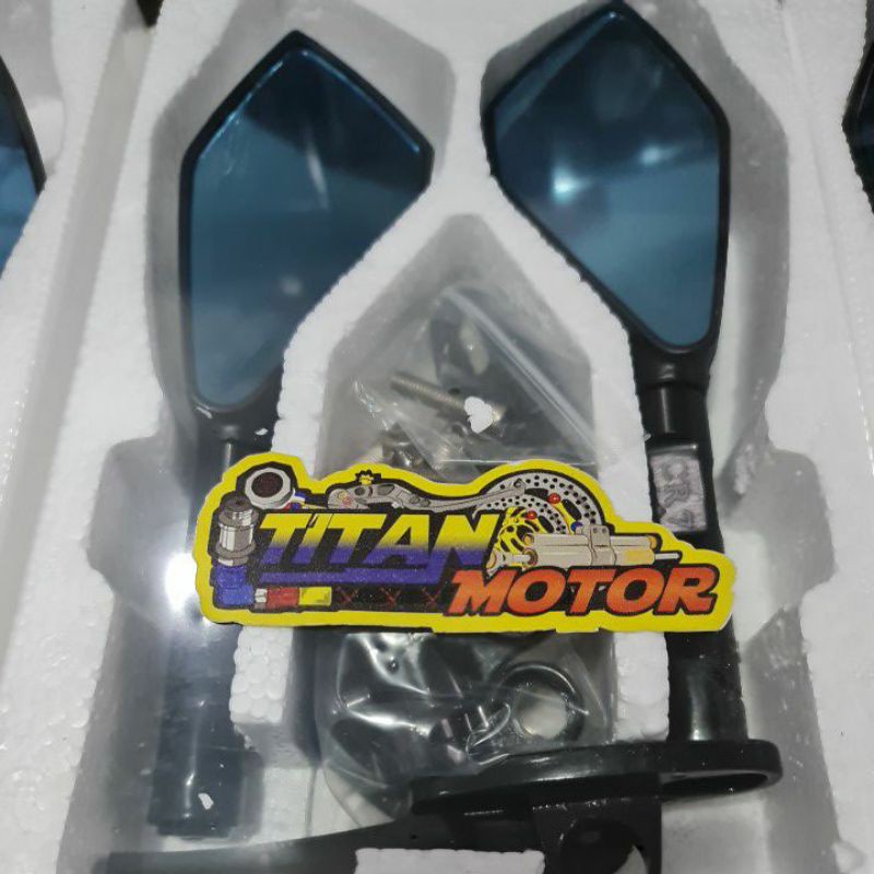 spion tomok model full cnc universal motor ninja r ninja rr vixion new old cbr cb150r mio soul-Hitam