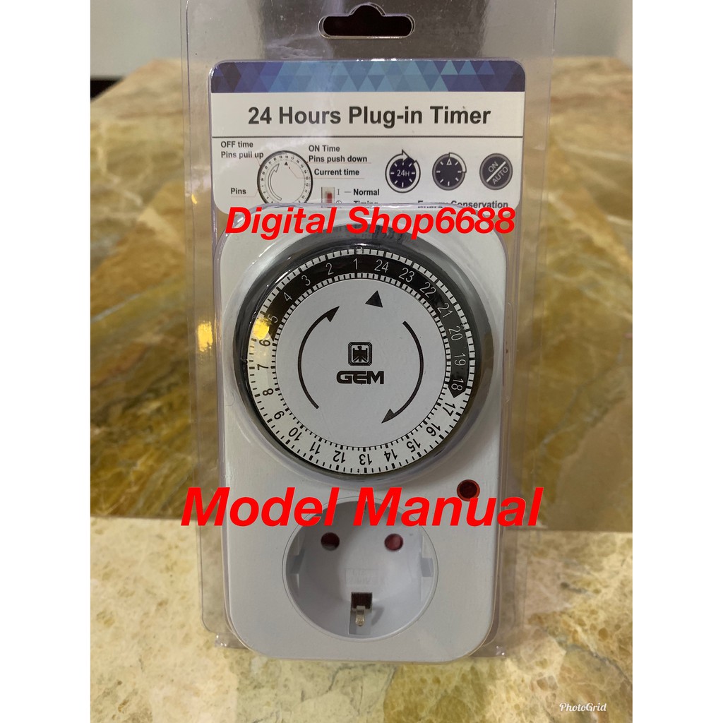 Timer Digital Stop Kontak Listrik Manual &amp; Otomatis &amp; Otomatis + 2 USB Port 2.1A