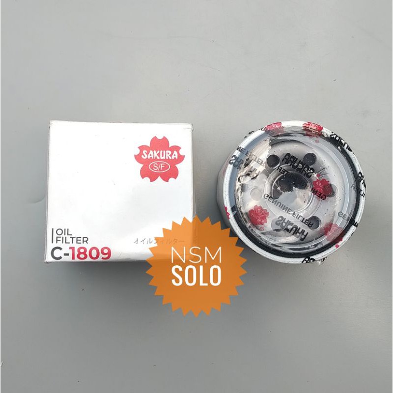 Filter Oil Penyaring Saringan Oli Mobil Truk Kia Sephia Timor C 1809 Sakura