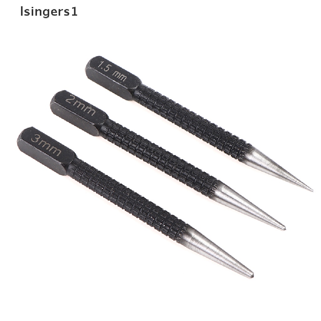 (lsingers1) 3pcs / Set Mata Bor Pembuat Lubang Anti Slip Bahan Alloy Steel 3 / 32 &quot;Untuk Kayu / Metal