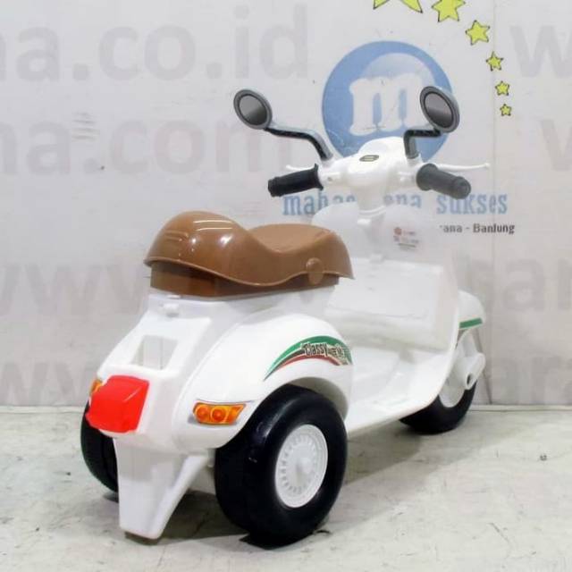 Mainan Vespa Tunggang Anak Light &amp; Sound - Motor Skuter Dorong Edukasi