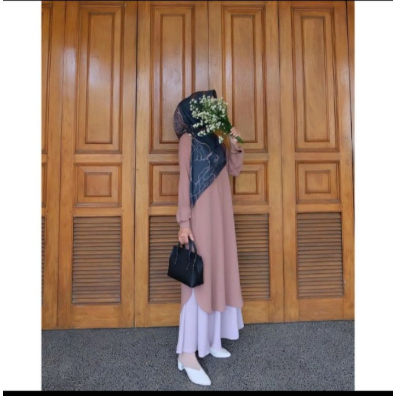 Preloved DUMA TUNIK Choco L by AZMIZA