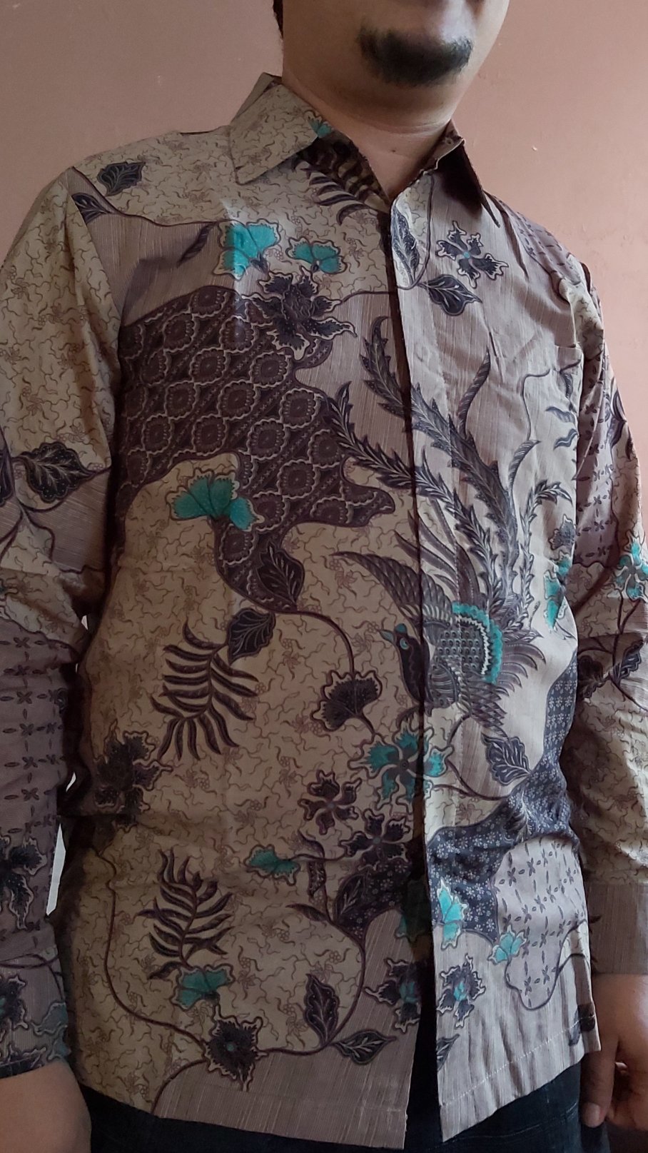 Kemeja Batik Prabu Bahan Katun Baturaden Reguler Fit A539