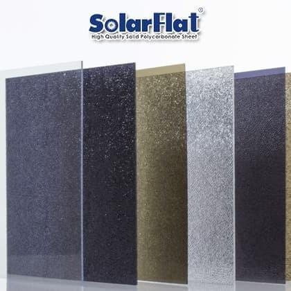 Polycarbonate Solid SOLARFLAT / Solartuff SOLID 3mm