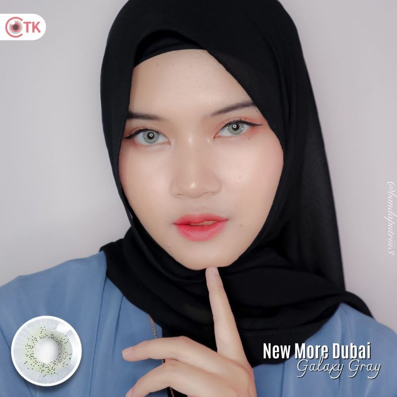 Softlens NEW MORE DUBAI 14.5 MM GALAXY GREY MINUS -0.50 S.D -6.00 by CTK