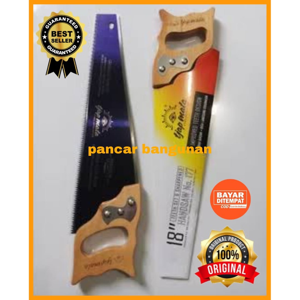 GERGAJI KAYU CAP MATA 18 INCH - GERGAJI KAYU CAP MATA - HAND SAW - GERGAJI KAYU TJAP MATA - GERGAJI