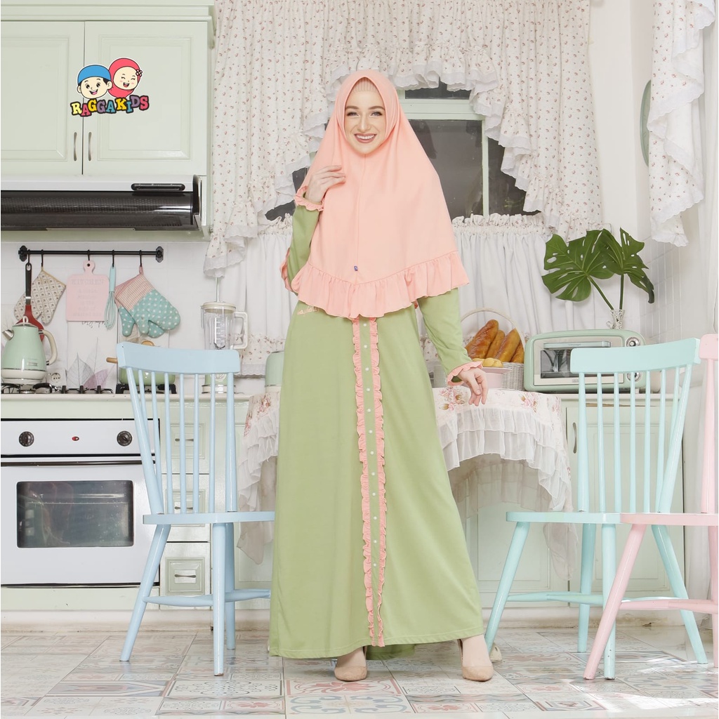 Baju muslim gamis couple ibu dan anak Raggakids RG54 RGD54