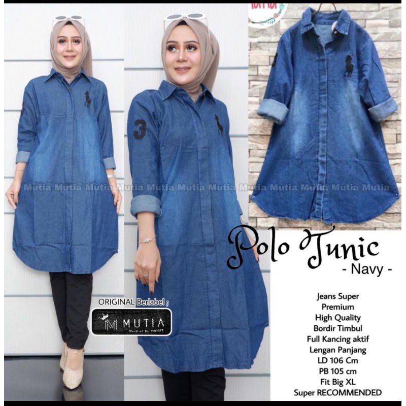 TUNIK JEANS WANITA TERBAU_TUNIK LEVIS_ TUNIK BUSUI