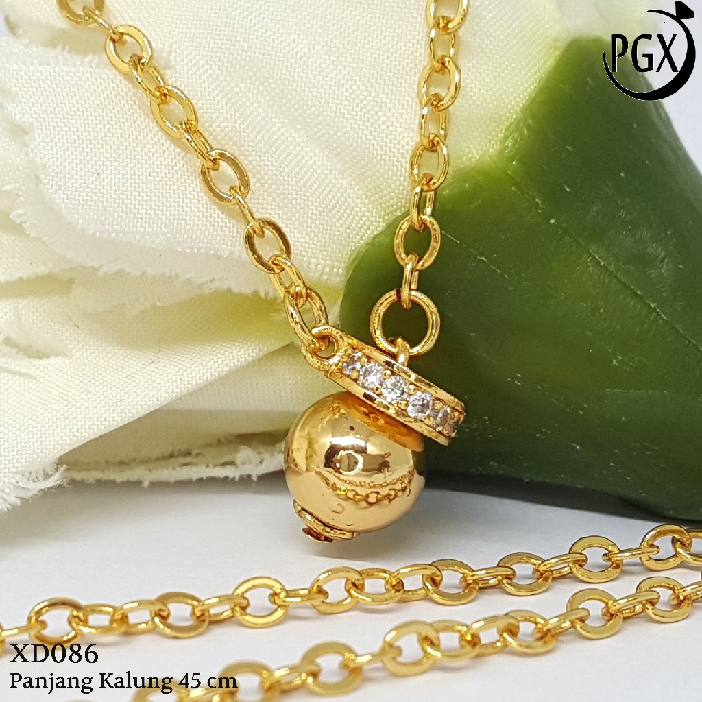 PGX Kalung Wanita Xuping Perhiasan Lapis Emas Aksesoris Fashion Premium - XD086