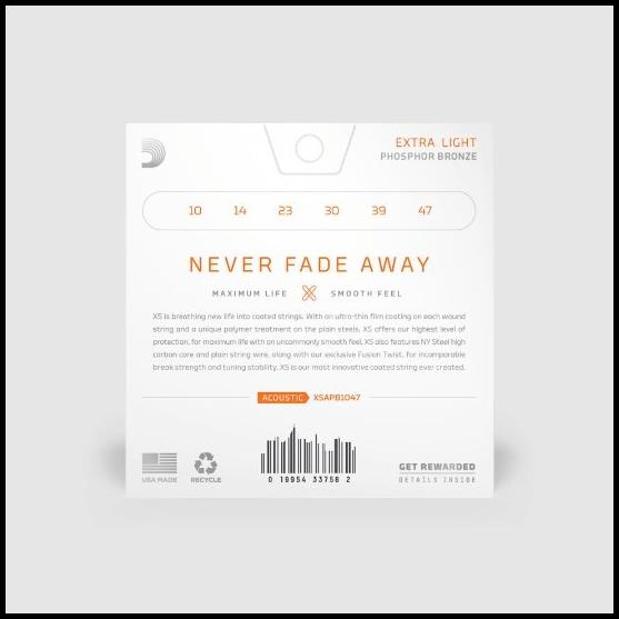 D'Addario Acoustic String Xs Phosphor Bronze Xsapb