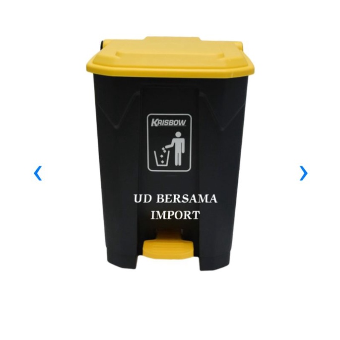 KRISBOW Tempat Sampah Outdoor 50L/Dustbin Disertai Pedal