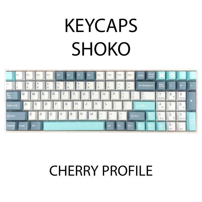 KEYCAPS ABS SHOKO CHERRY PROFILE DOUBLE SHOT MECHANICAL KEYBOARD