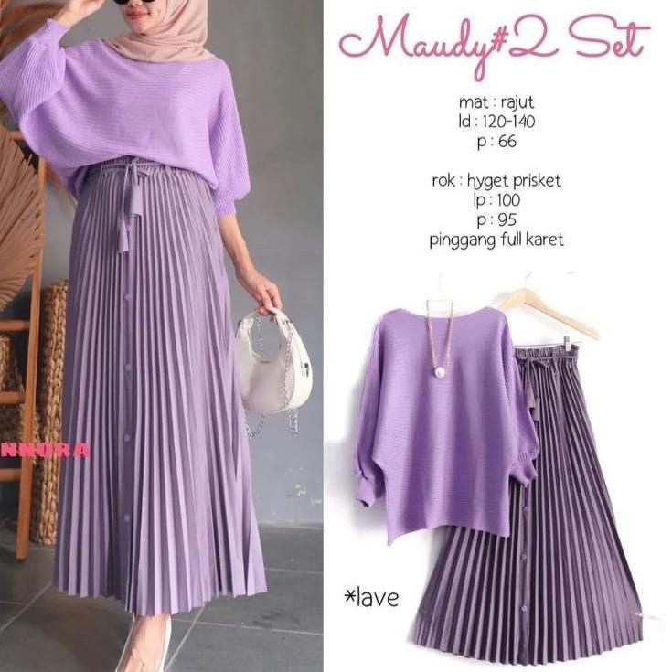 MAUDY SET #2 DAN ANYA SET( ATASAN + ROK ) by ANNORA // READY –JPY.01Jl22r