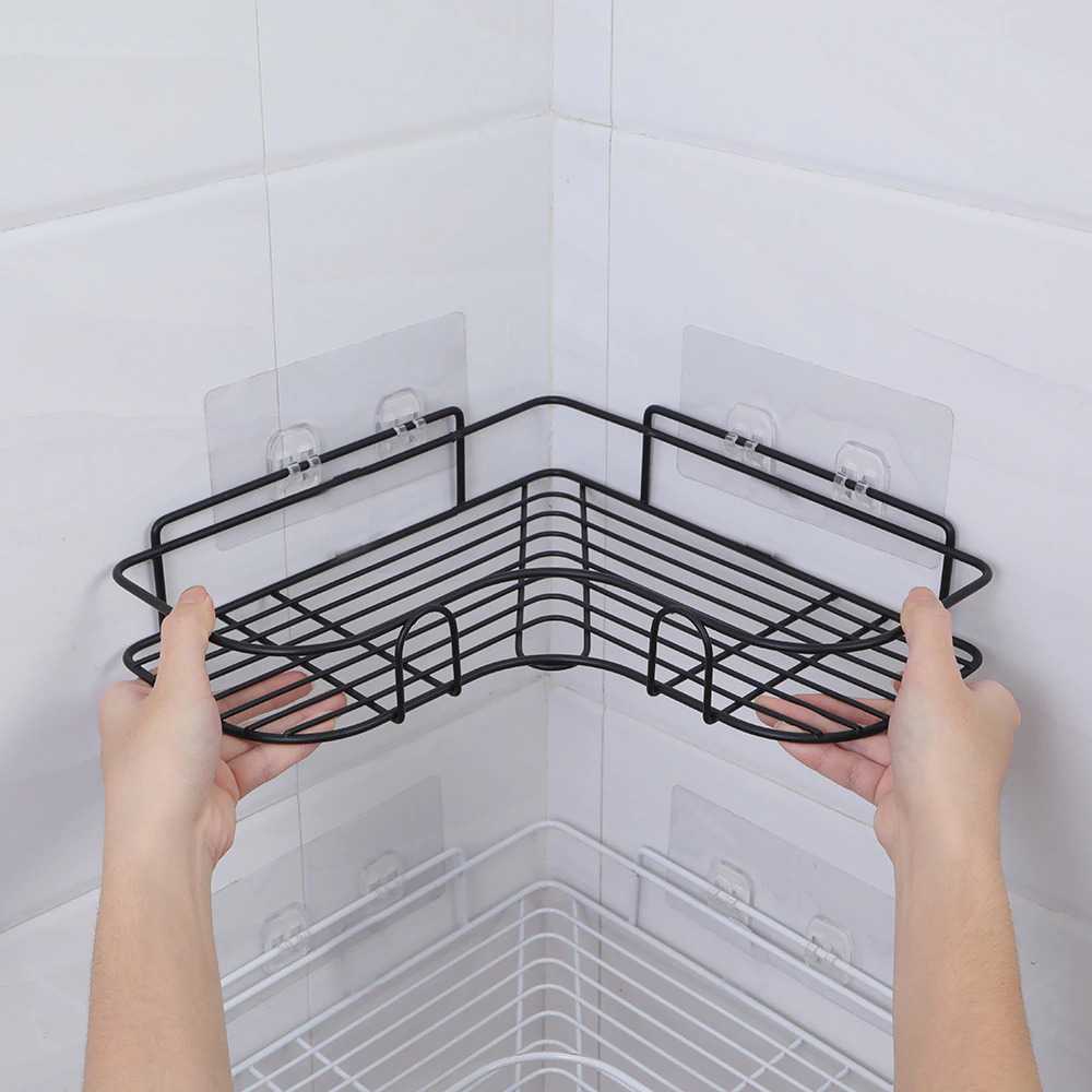 LemonBest Rak Sudut Kamar Mandi Triangular Bathroom Organizer Rack G49