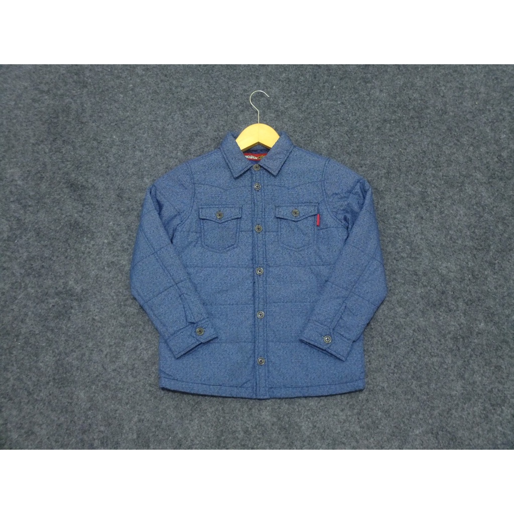JAKET TRUCKER ANAK INDIGO BANK KIDS CASUAL OUTER WINTER MUSIM DINGIN ORIGINAL usia 6 th 7 th 8 th ko
