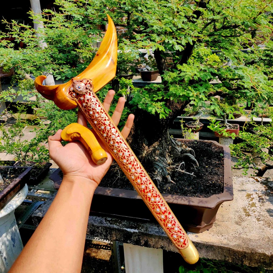 Warangka Keris Ladrang Surakarta Set Komplit Kayu Cendana Wangi Original