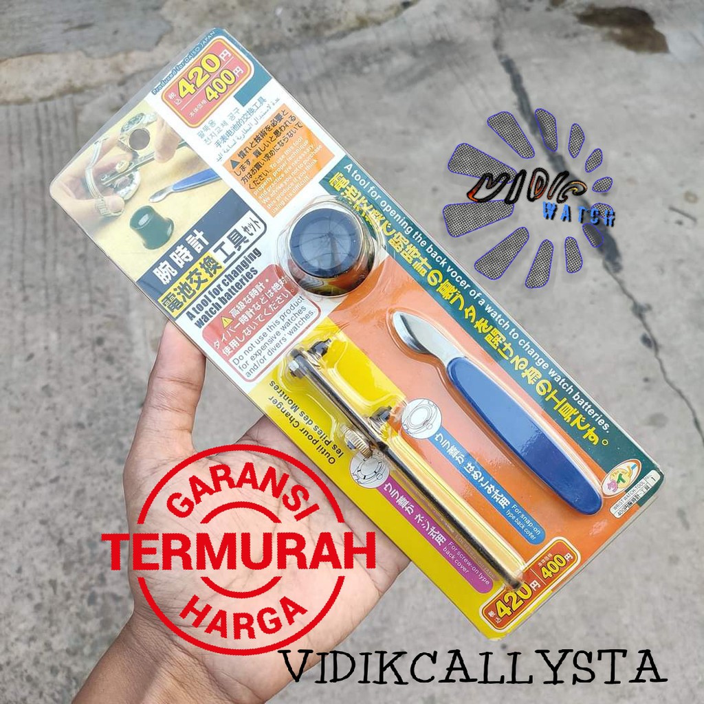 Alat Service Servis jam Tangan jam 3 in 1 Eyeloop Caseopener Reparasi jam tangan