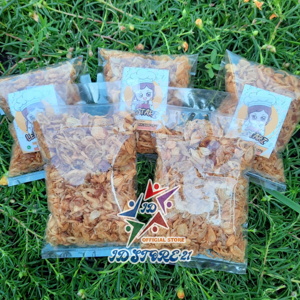 BAWANG GORENG LESTARI 100 GRAM TANPA CAMPUR TEPUNG HALAL