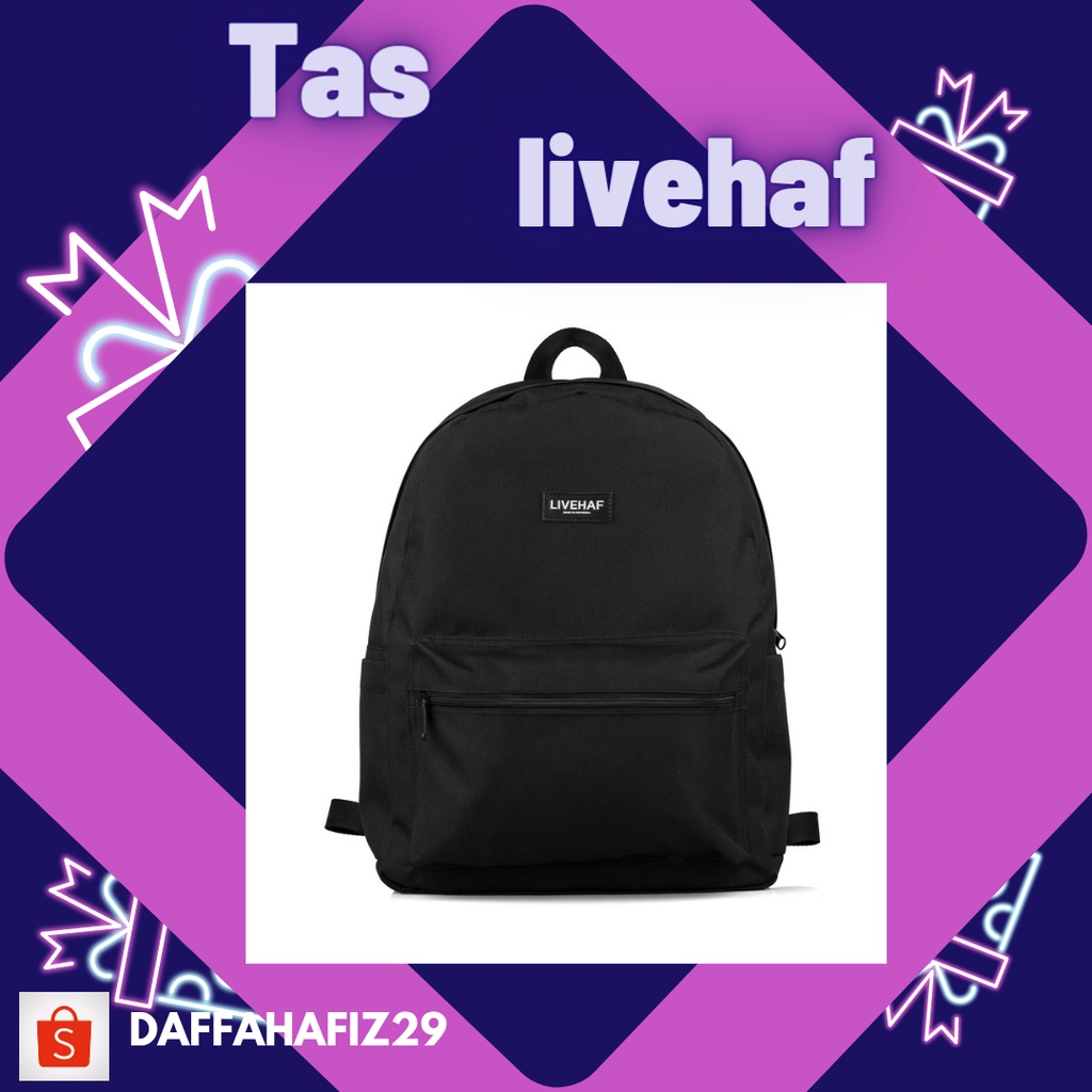 LIVEHAF- Every Backpack Black