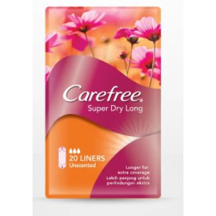 Pembalut Carefree Super Dry Long 20liners