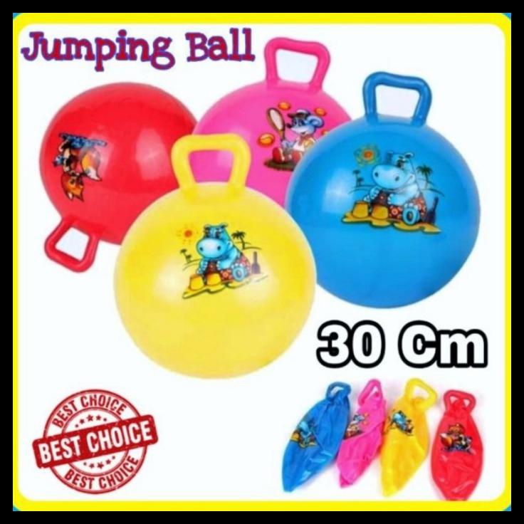Mainan Bola Jumping Bola Karet Anak Jumbo 30 Cm Jumping Ball
