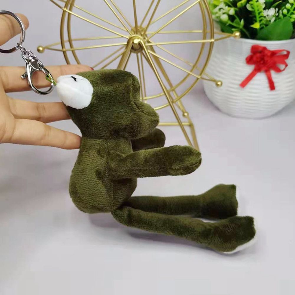 Needway  Cute Frog Key Chains Soft Car Key Accessories Doll Key ring Animal Accessories Gifts Boys Cartoon Key Holder Girls Kids Bag Pendant/Multicolor