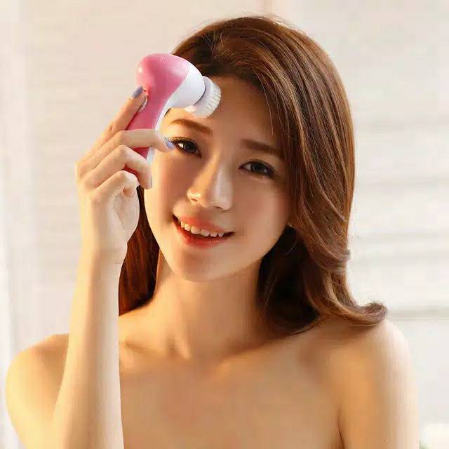 5 in 1 ELECTRIC FACIAL MASSAGE PEMBERSIH MUKA CUCI WAJAH MESIN FACIAL PORE CLEANSER