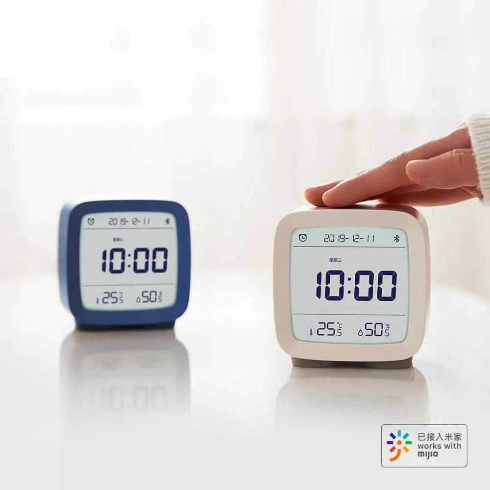 Qingping Jam Meja Smart Alarm Clock Temperature Bluetooth - CGD1