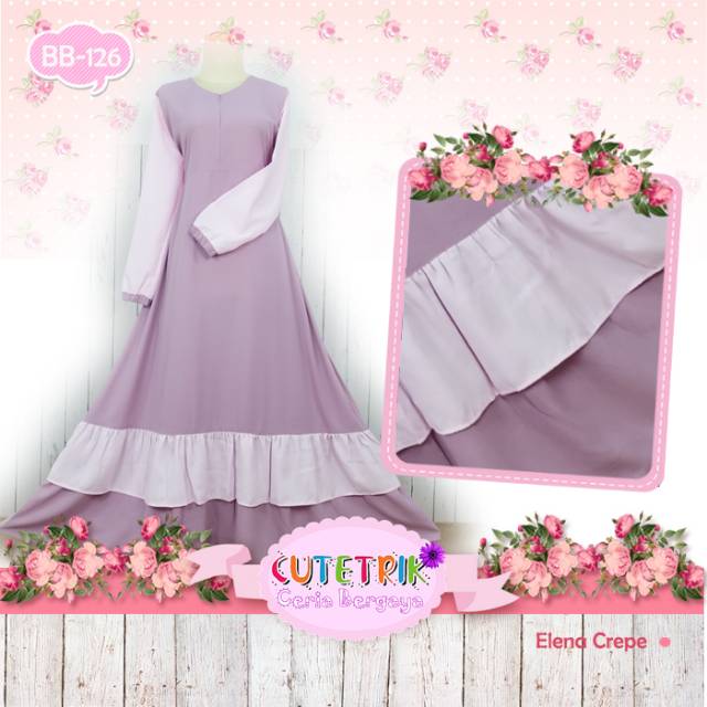 Gamis Dewasa Cutetrik Warna Ungu