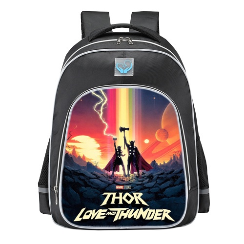 Tas Sekolah Anak SD TK Laki Laki Besar Kecil Karakter Superhero Avengers Marvel Thor