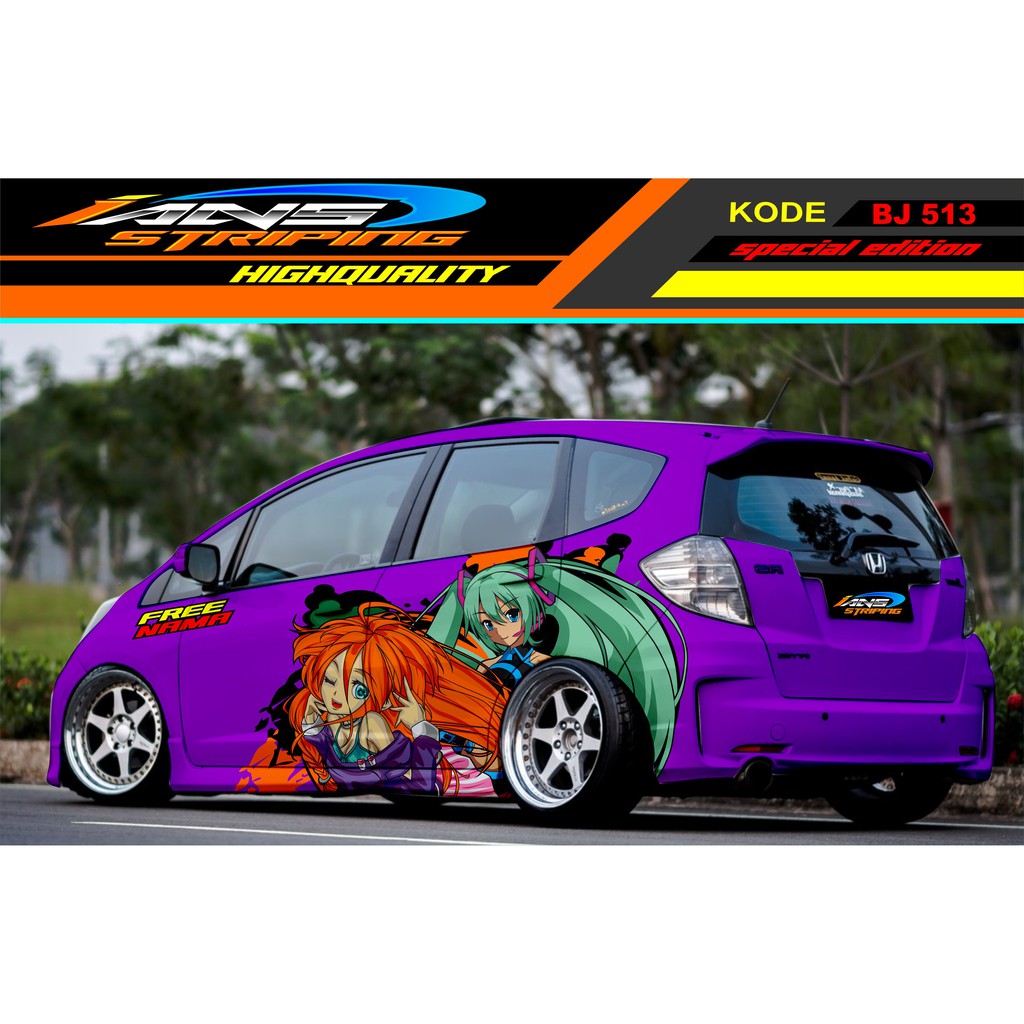 STICKER VARIASI MOBIL HONDA JAZZ BRIO SIGRA YARIS AGYA AVANZA / DECAL STICKER MOBIL / VARIASI STIKER