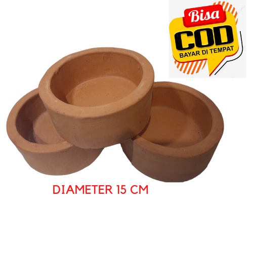 Tempat Makan Kelinci / Marmut GERABAH Tanah liat15cm