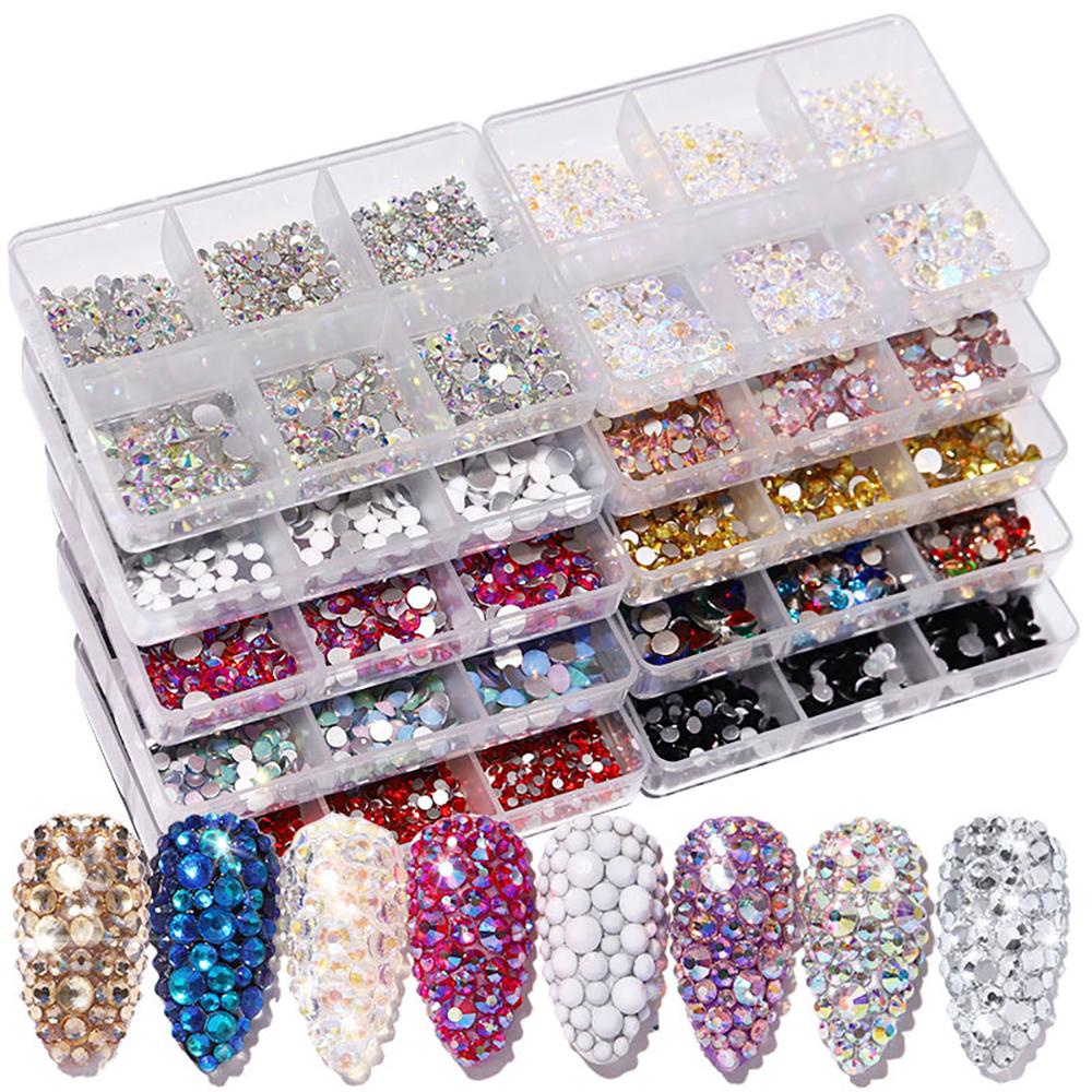 Dekorasi Nail Art Agustina Pesona Champagne Shiny Manicure Jewelry