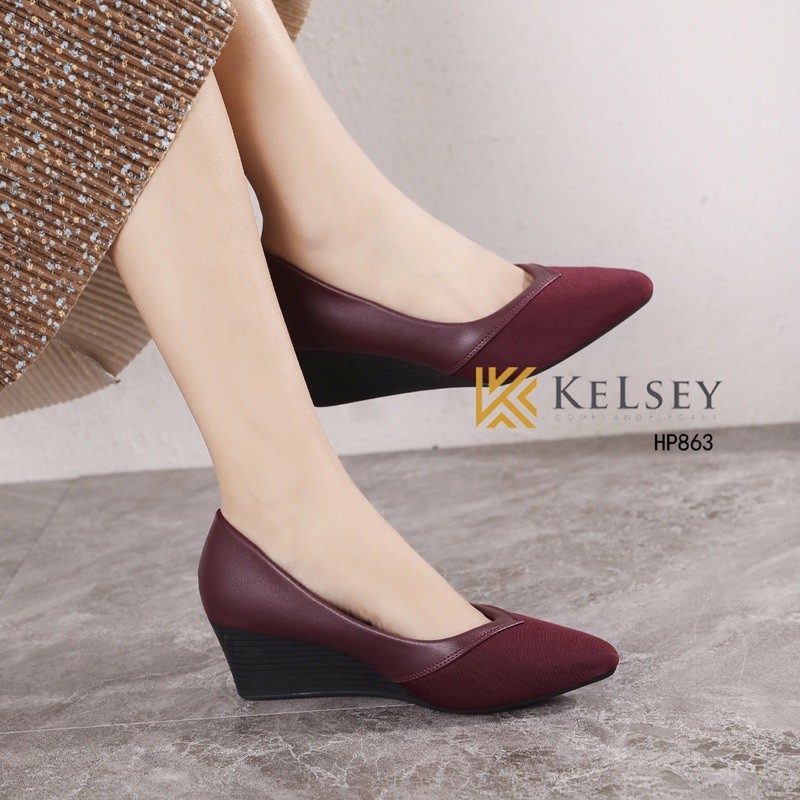 (GRATIS ALAS KAKI) Kelsey Sepatu Heels Wanita HP863 Sepatu Heels Import