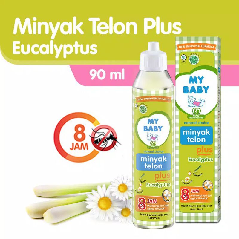 My Baby Minyak Telon Plus (90 ml) - Minyak Bayi Anti Nyamuk 8 Jam / Minyak bayi / Telon / Minyak telon / Telon anak / telon anti nyamuk / Telon baby / Telon wangi / Minyak telon Anak / Minyak telon bayi / Minyak telon wangi / Mimyak telon anti nyamuk