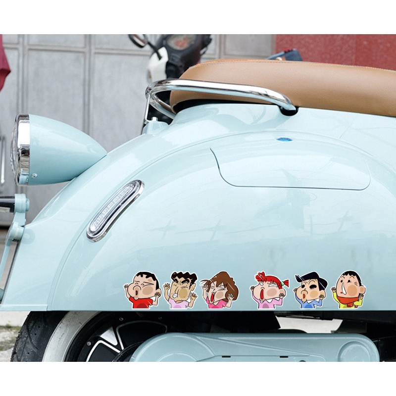 Stiker Motif Kartun Crayon Shin-chan Untuk Dekorasi Motor / Mobil