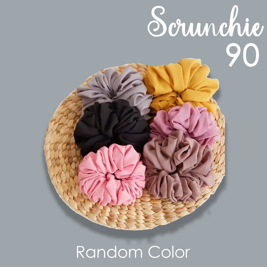 Scrunchie Ikat Rambut Wanita Iket Rambut Inner Kemasan Plastik - YELONIX