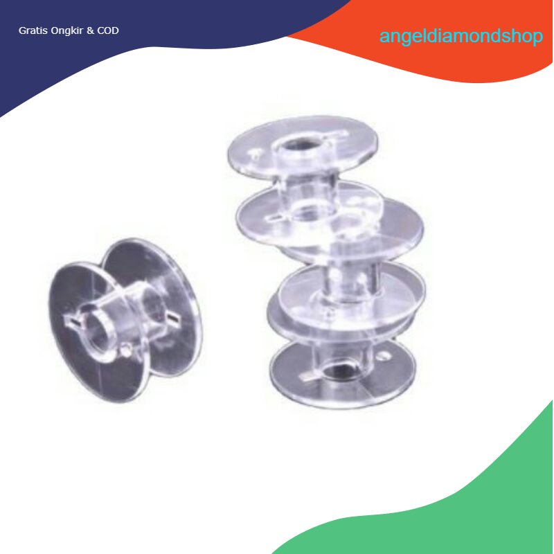 COD Bobbin Spool spul spol plastik untuk mesin jahit portable Rumah Tangga